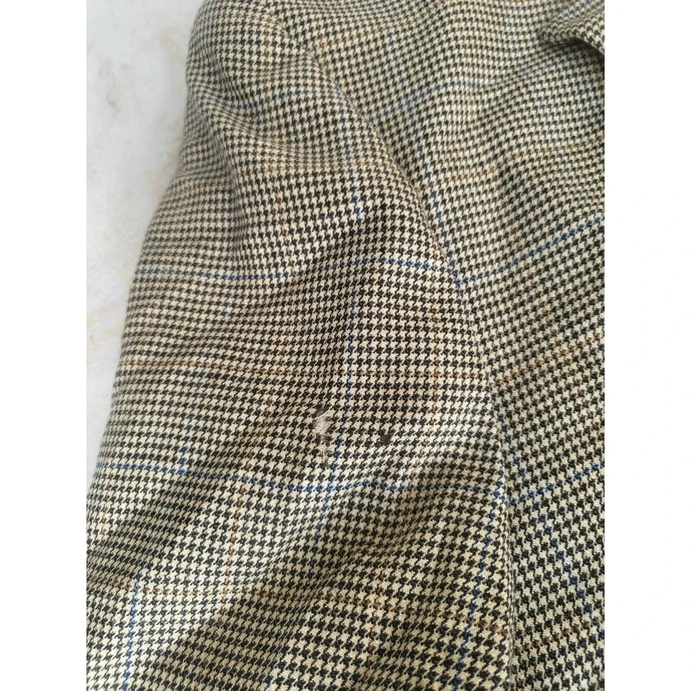 Lauren Ralph Lauren Sports Blazer Men Sz 46 L Wool 2 Button Herringbone Classic